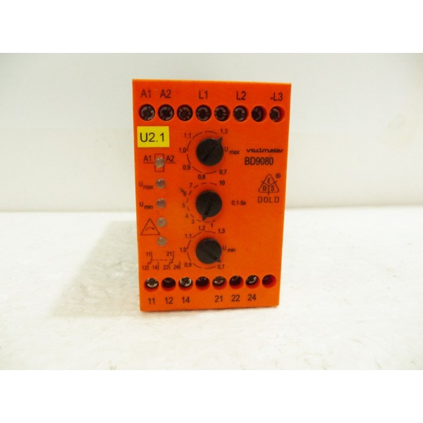 Phase Monitoring Relay, BD9080.12, E.DOLD & SOHNE KG  (14 Days Warrenty on Entire Stock)